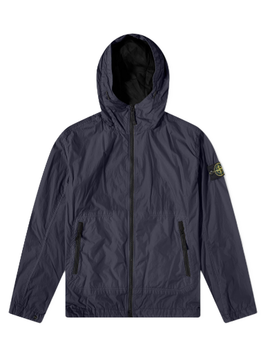 Vindjacka Stone Island Crinkle Reps Hooded Jacket Mörkblå | 781540522-V0020