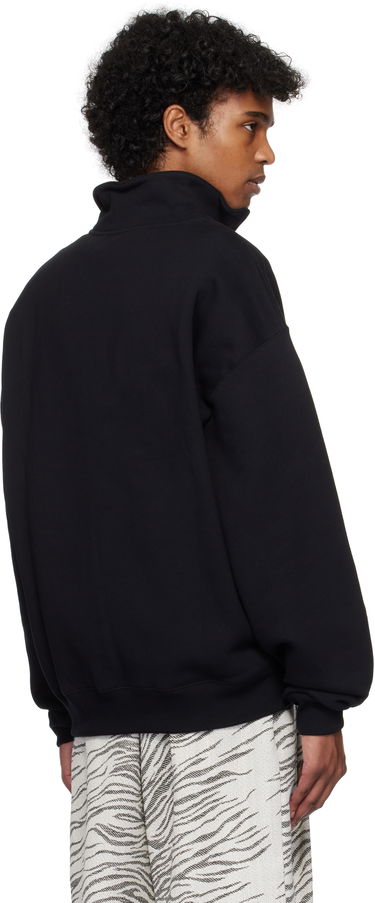 Sweater Jacquemus Jacquemus Gros Grain Zipped Rollneck Sweatshirt Svart | 25E255JS283-2458, 2