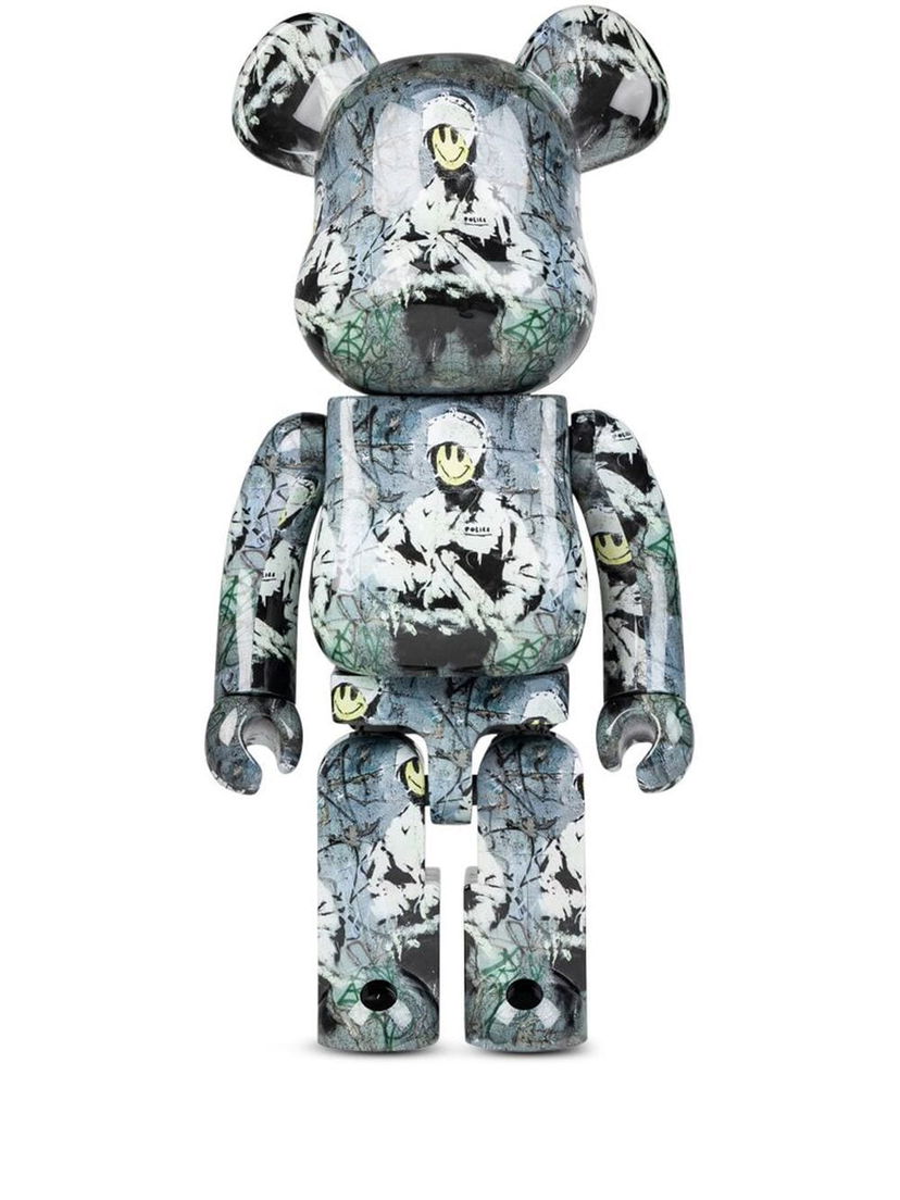Samlarobjekt Medicom Toy Be@rbrick Riot Cop figure - Grey Grå | MEDI004718926638