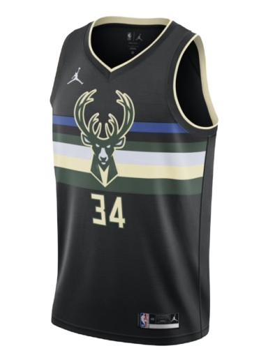Jersey Jordan Giannis Antetokounmpo Bucks Statement Edition 2020 Jersey Svart | CV9484-010