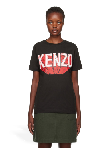 T-shirt KENZO Paris 3D T-Shirt Svart | FD62TS0794SO