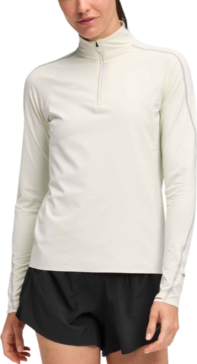 Sweatshirt Hoka One One Hoka GlideTech Quarter Zip Top Vit | 1164155-tls