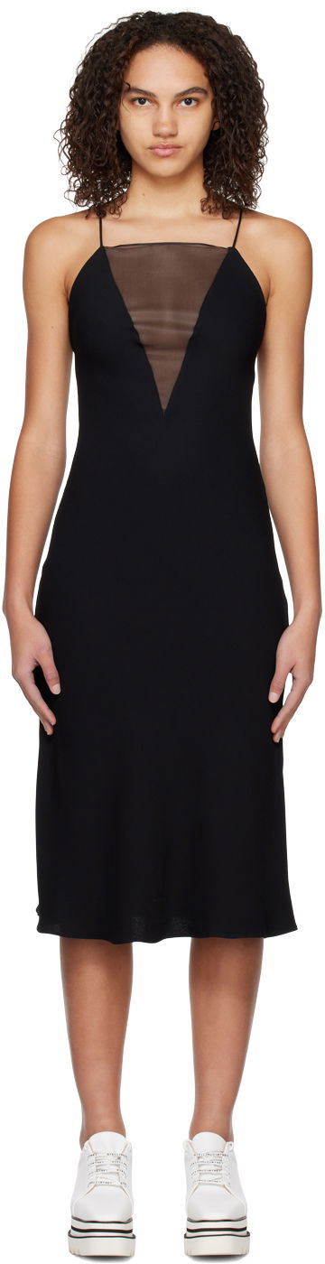 Klä Stella McCartney Paneled Slip Dress Svart | 6A01573AU354
