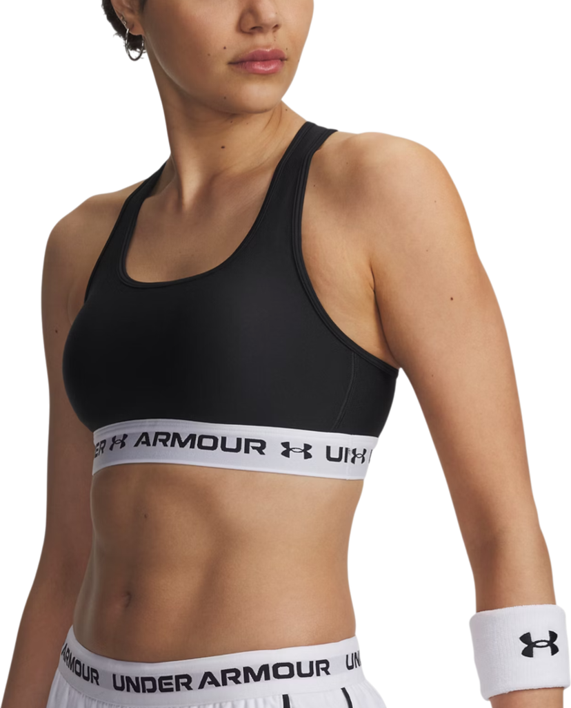 Behå Under Armour Crossback Mid Sports Bra Svart | 1361034-007