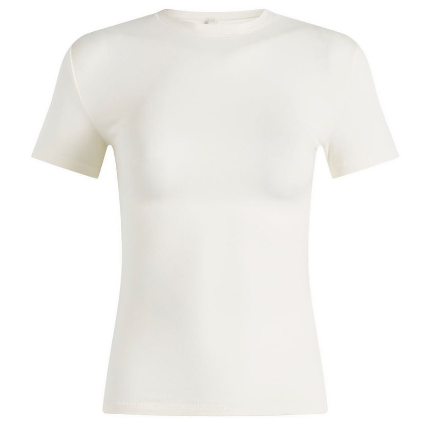 T-shirt SKIMS Cotton Jersey T-Shirt Vit | AP-TSH-0638-MARBLE