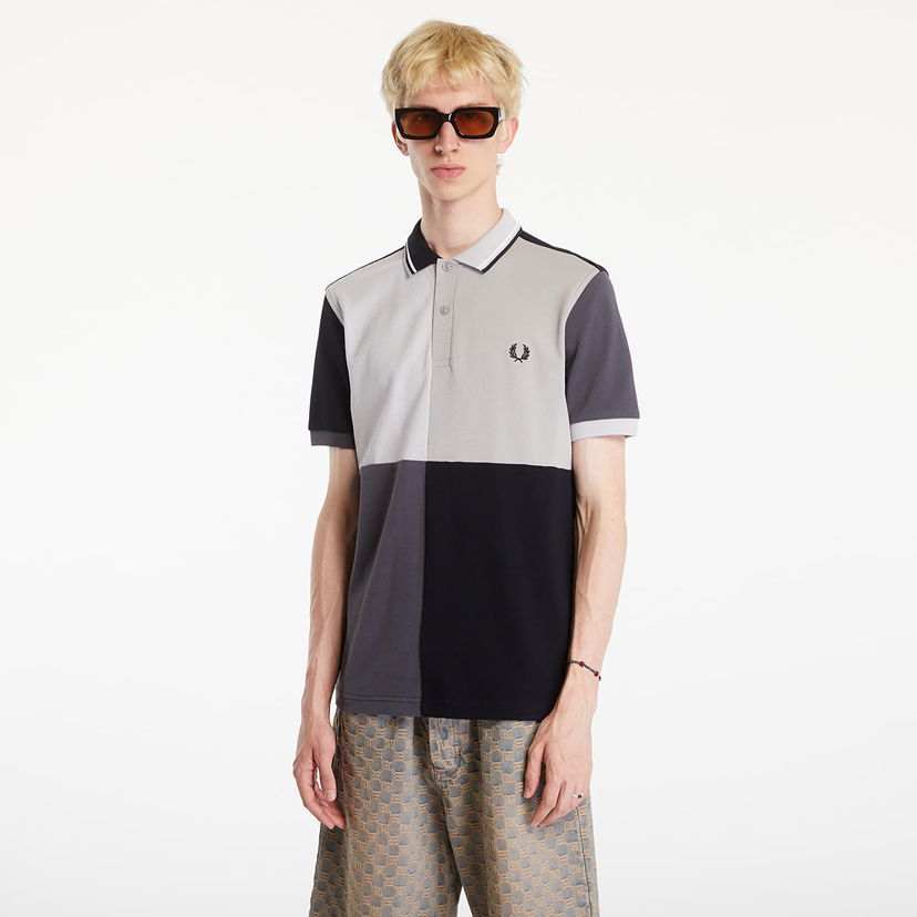 Polotröja Fred Perry Beams Grid Design Fp Polo T-Shirt Black Svart | SM7186 102