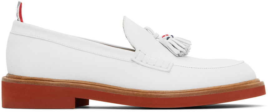 Kläder Thom Browne Thom Browne Tassel Loafers Vit | MFL111A-L0037, 0