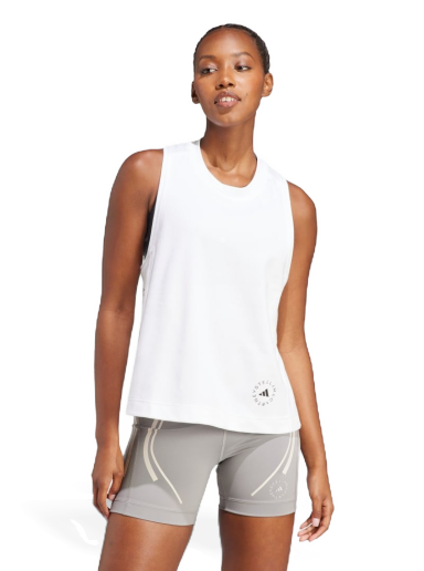 Linne adidas Originals by Stella McCartney Logo Tank Top Vit | IB6858