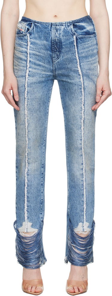 Jeans Diesel Diesel D-Ginna-FSG Straight Leg Jeans Blå | A17934 0CMBM, 0