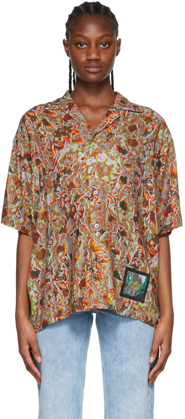 Skjorta Ambush AMBUSH Viscose Floral Shirt Flerfärgad | BMGA056S22FAB0018484