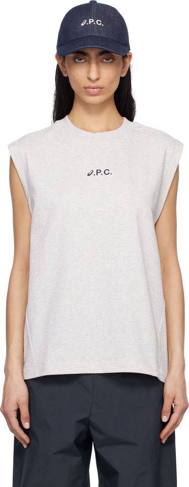 Linne A.P.C. A.P.C. ASICS Edition Sky Sleeveless Tank Top Mörkblå | COGWV-M26455, 0