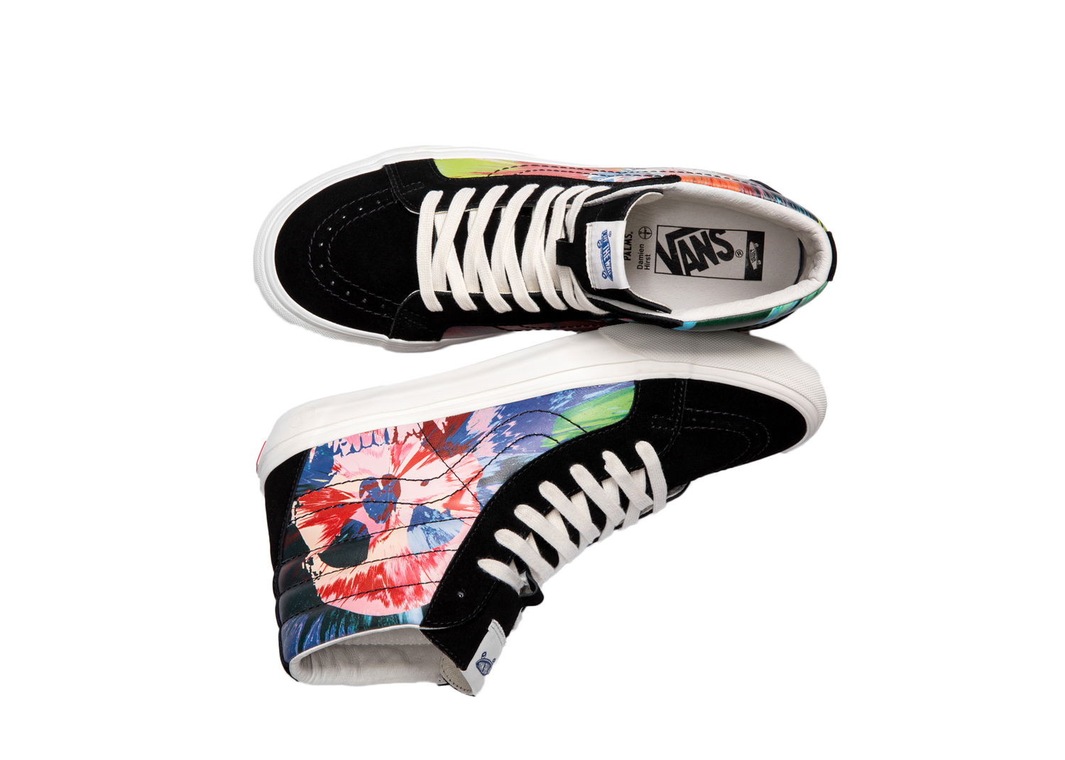 Sneakers och skor Vans Sk8-Hi Reissue VLT LX Damien Hirst Splatter Skull Svart | VN0A3MV7TFY, 0