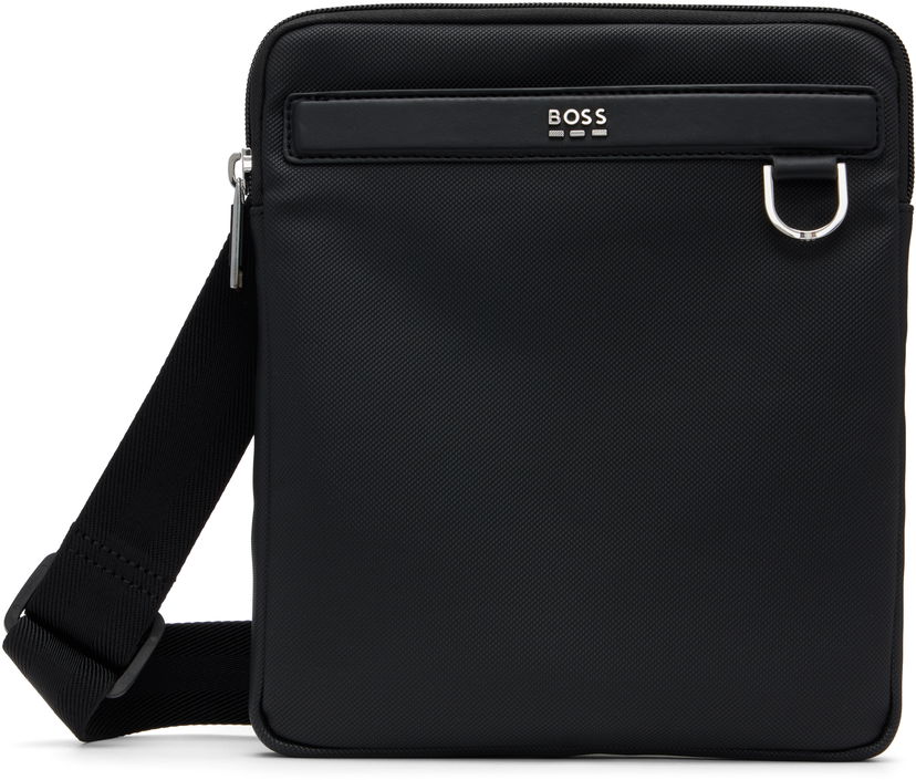 Axelväska BOSS Smooth & Structured Reporter Bag Svart | 50548791