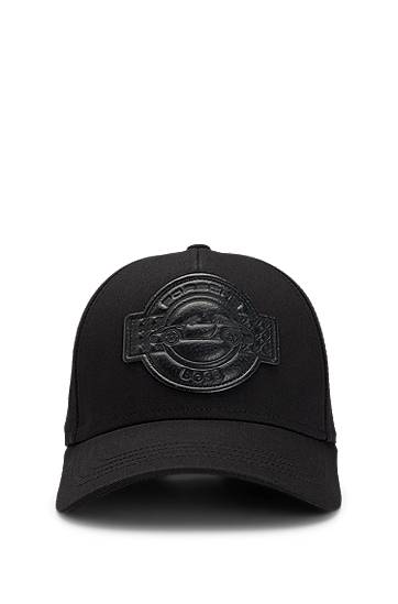 Keps BOSS Porsche x BOSS Cotton Baseball Cap with Co-Branded Patch Svart | 50547041
