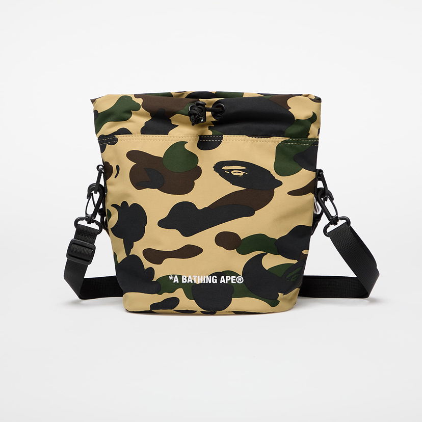 Ryggsäckar och väskor BAPE A BATHING APE 1St Camo Drawstring Bag Gul | 001SGL301007MYEL