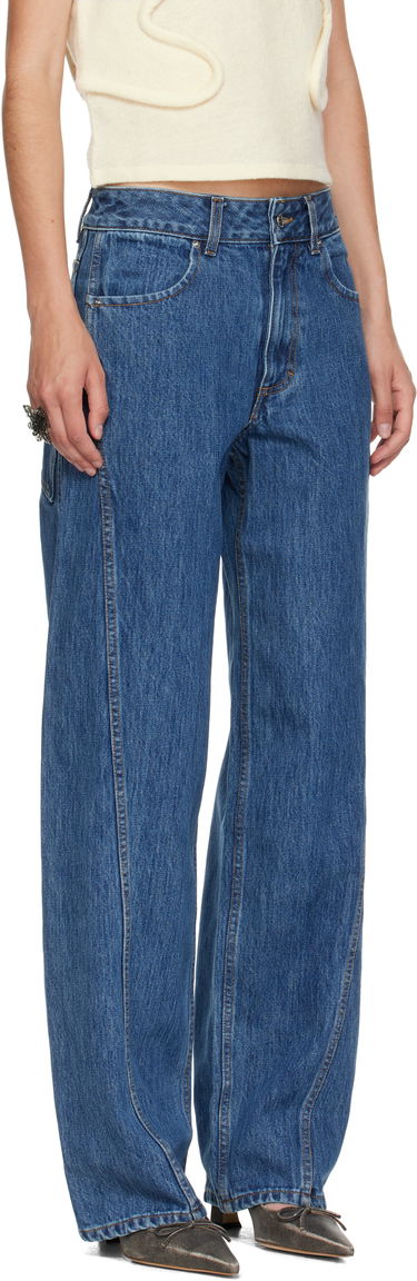 Jeans Eckhaus Latta Eckhaus Latta Bend Jeans Blå | 1225-EL-PF25-VI, 4