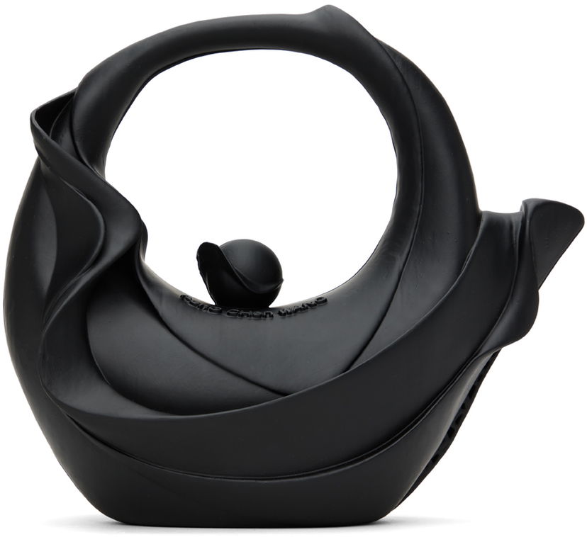 Handväska Feng Chen Wang Feng Chen Wang 3D Chahu Sculptural Handle Bag Svart | FUF18AC21
