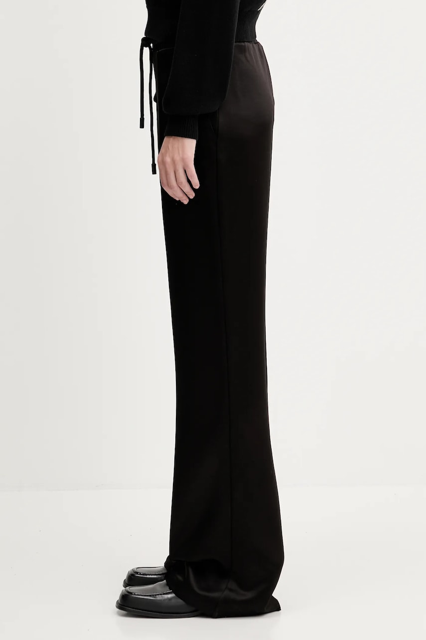 Byxor JW Anderson JW Anderson Drawstring Waist High-Waist Wide-Leg Pants Svart | TR0399.PG1693.999, 1