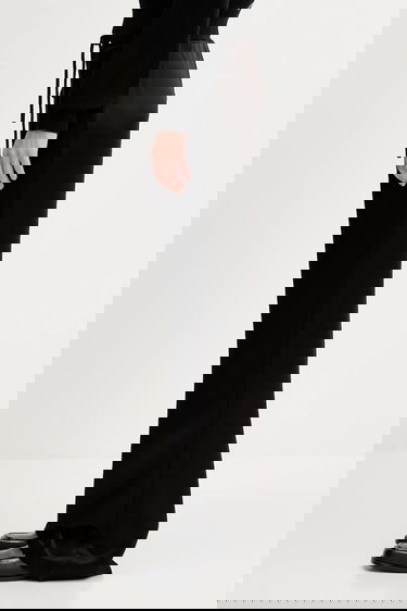 Byxor JW Anderson JW Anderson Drawstring Waist High-Waist Wide-Leg Pants Svart | TR0399.PG1693.999, 1