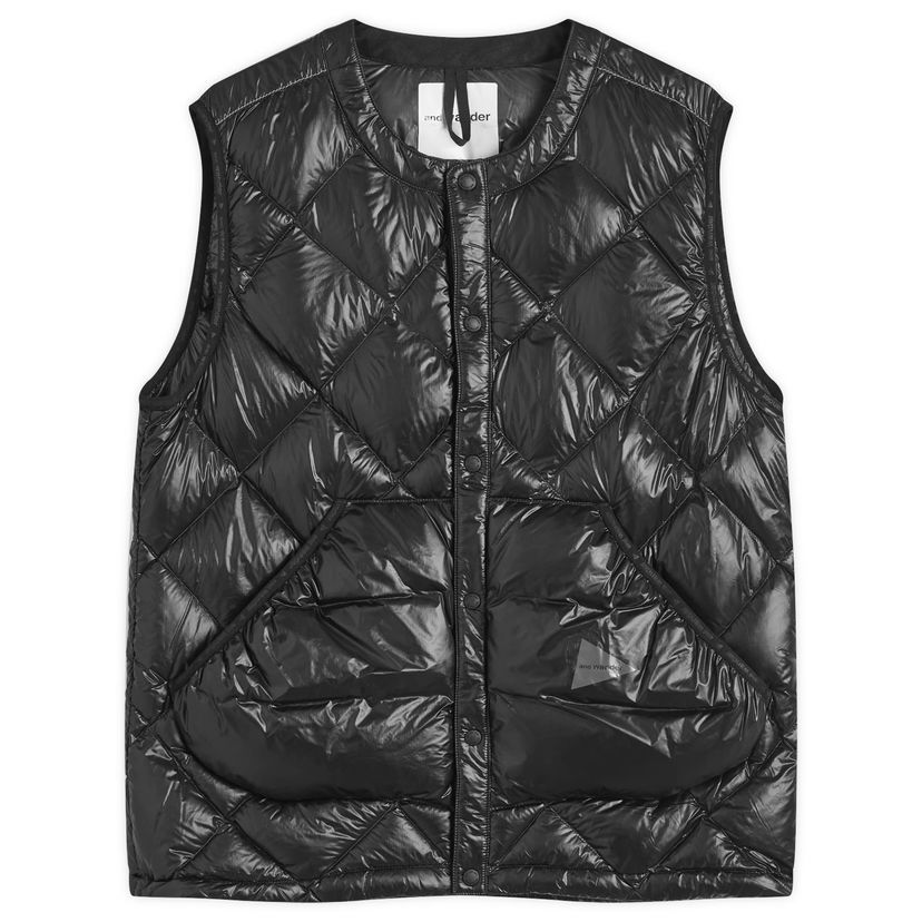 Väst and wander Diamond Stitch Down Vest Svart | 5744231107-010