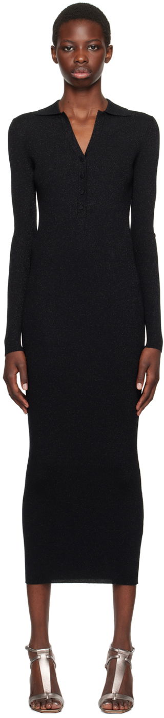 Klä Max Mara Max Mara Frais Midi Dress Svart | 2421326042600 MM12159