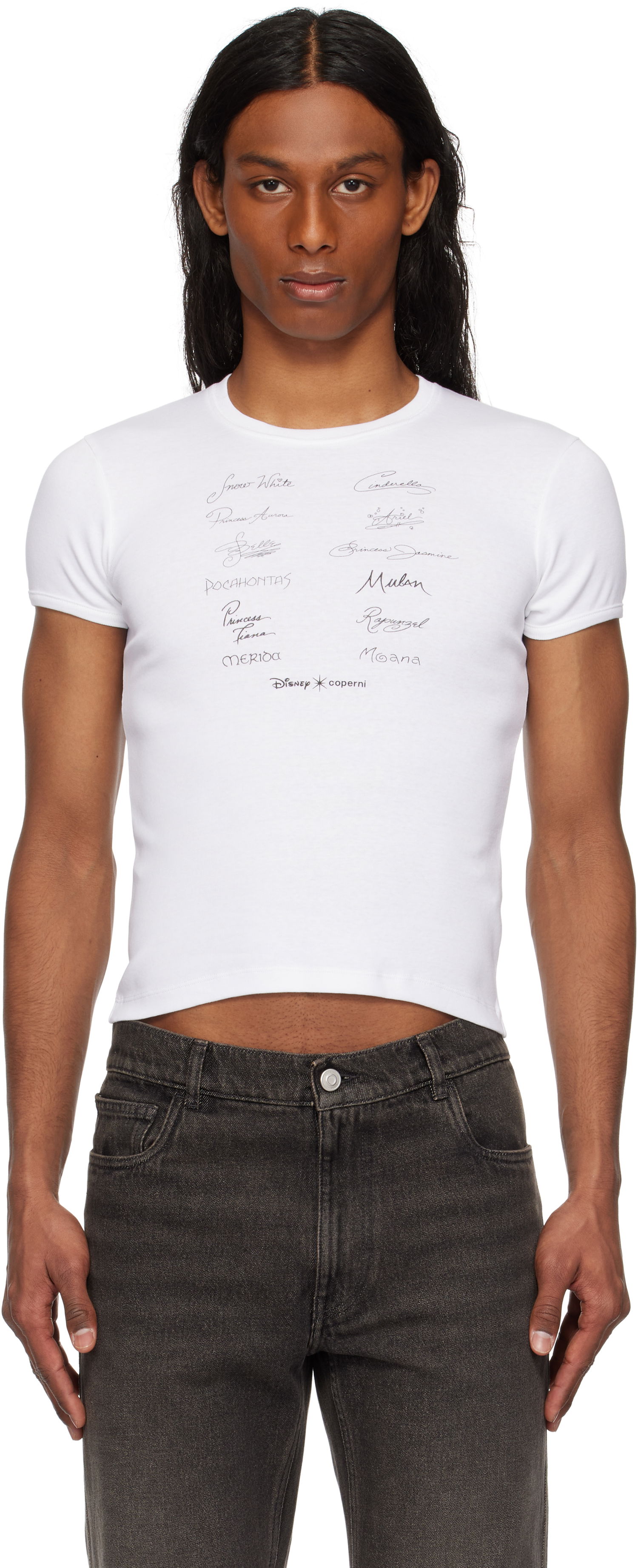 T-shirt Coperni Coperni Disney Edition Princess Slim-Fit T-Shirt Vit | DJS07F5037, 0