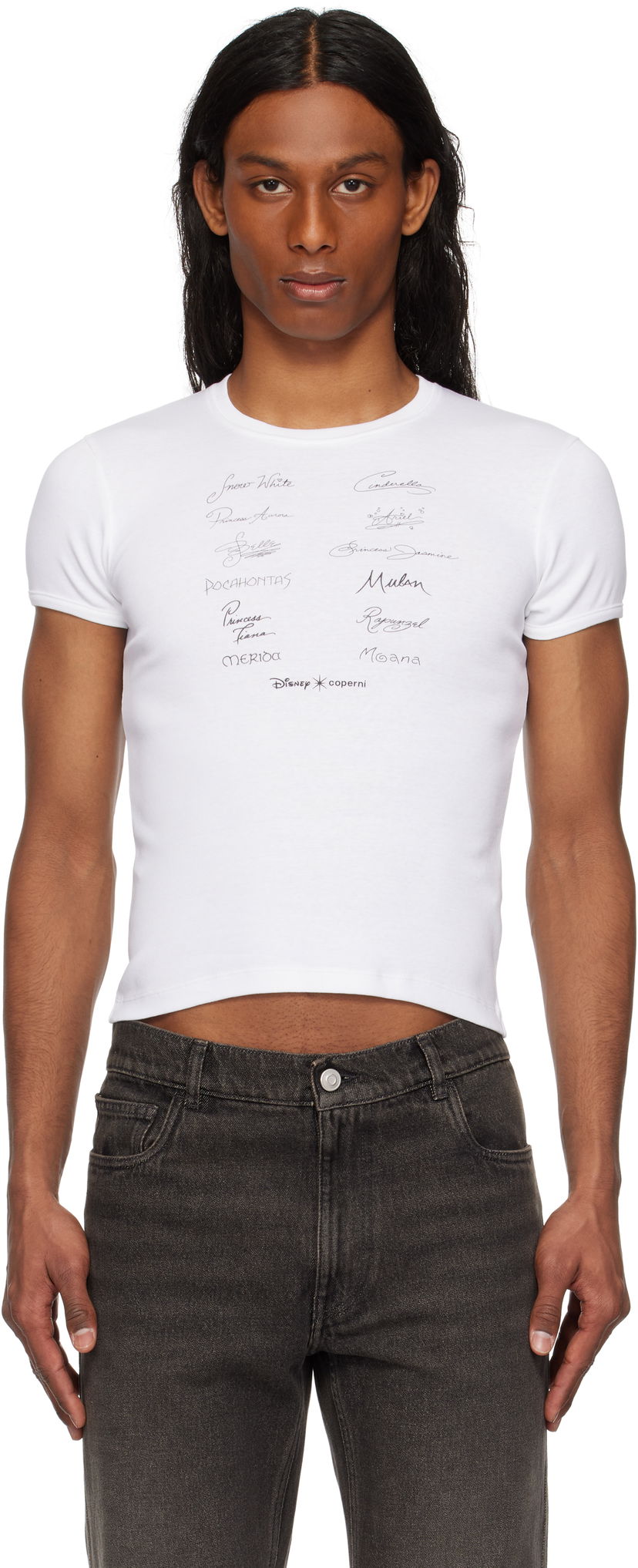 T-shirt Coperni Coperni Disney Edition Princess Slim-Fit T-Shirt Vit | DJS07F5037