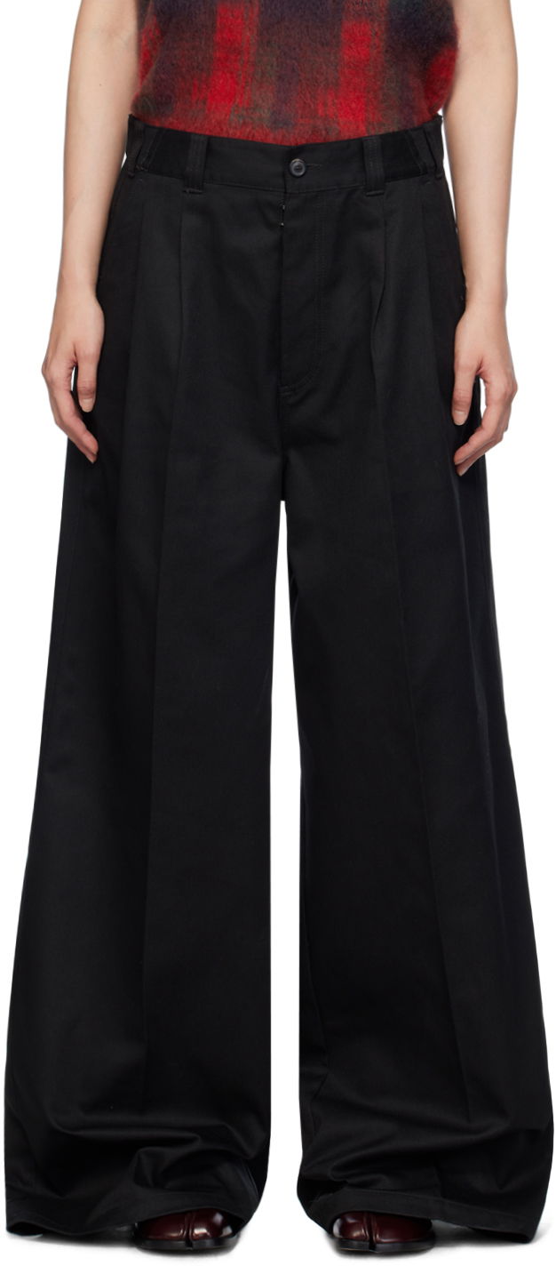 Byxor Maison Margiela Yoke Trousers Svart | S51KA0591 S54042