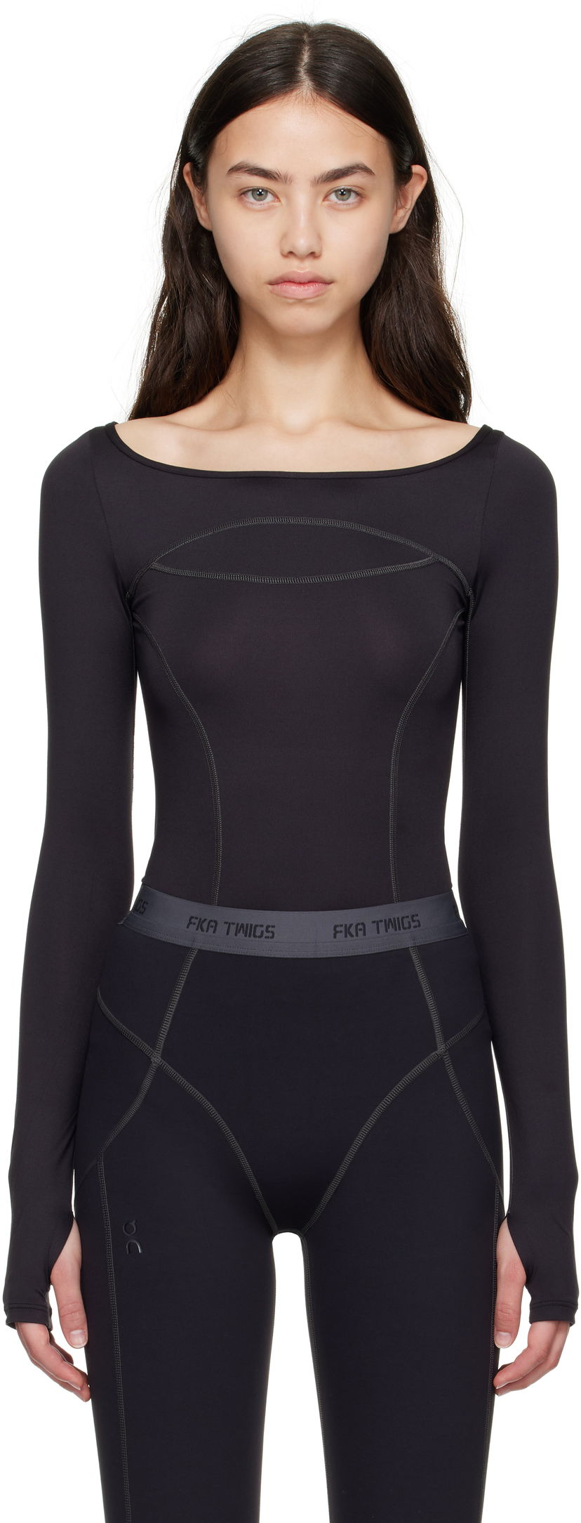 T-shirt On Running FKA twigs Edition Studio Long Sleeve Top Svart | 1WF11620553