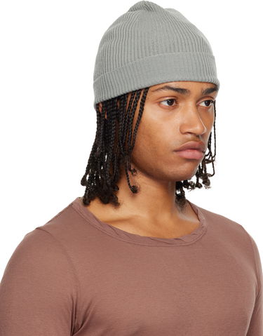 Mössa Rick Owens Rick Owens Concordians Ribbed Beanie Grå | RU02E1495 RIBM, 1