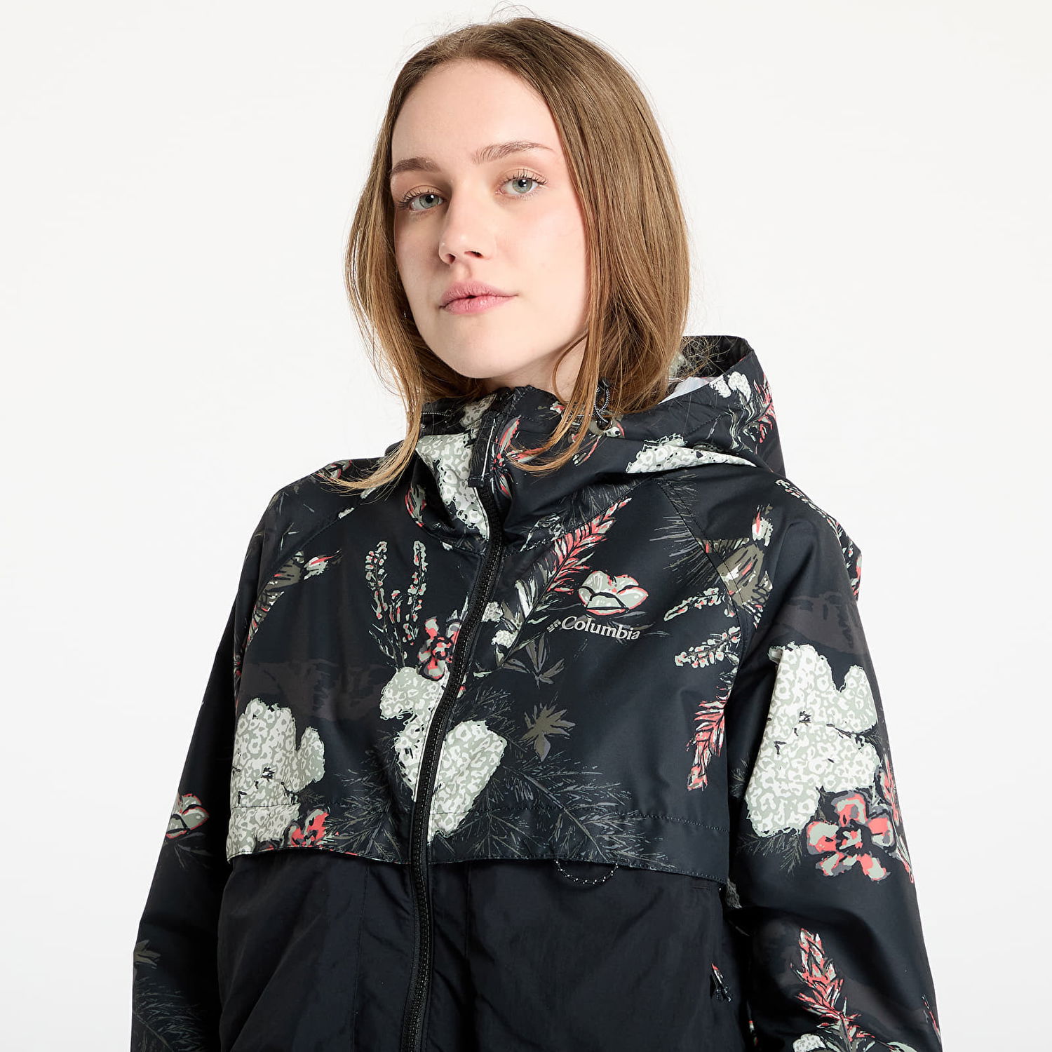 Vindjacka Columbia Columbia Spire Valley™ Printed Windbreaker Svart | 2116491010, 1