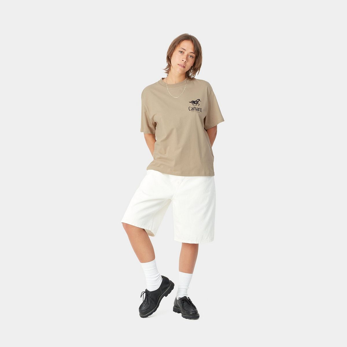 T-shirt Carhartt WIP Stallion T-Shirt Beige | I031425_0U2_XX, 1