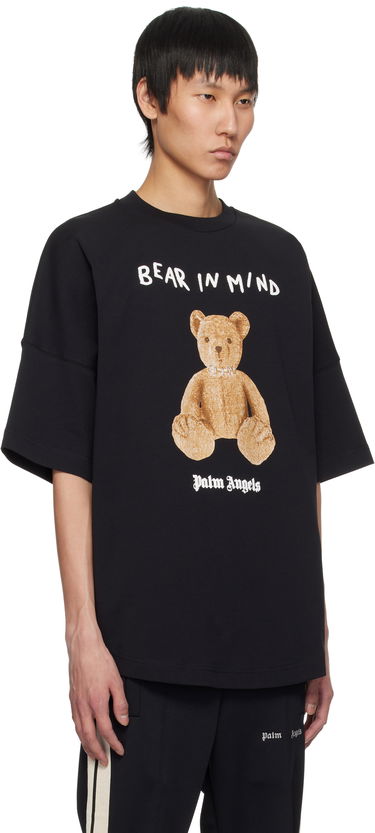 T-shirt Palm Angels Palm Angels 'Bear in Mind' Oversize T-Shirt Svart | PMAA002S25JER0021060, 1