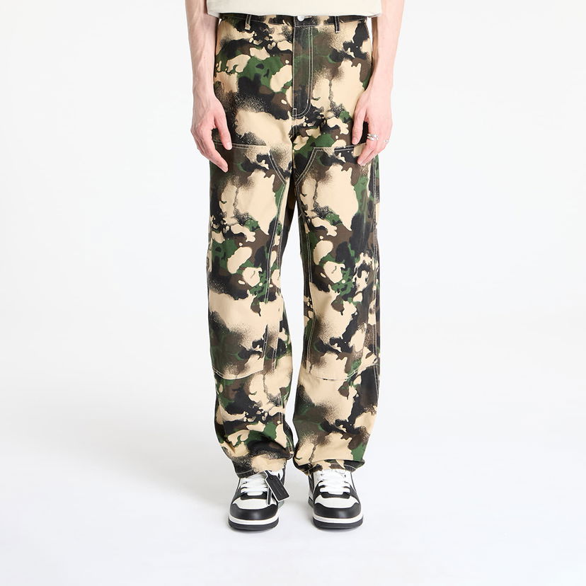 Cargo byxor BAPE A BATHING APE Map Camo Relaxed Fit Work Pants Flerfärgad | 001PTL301001MGRN