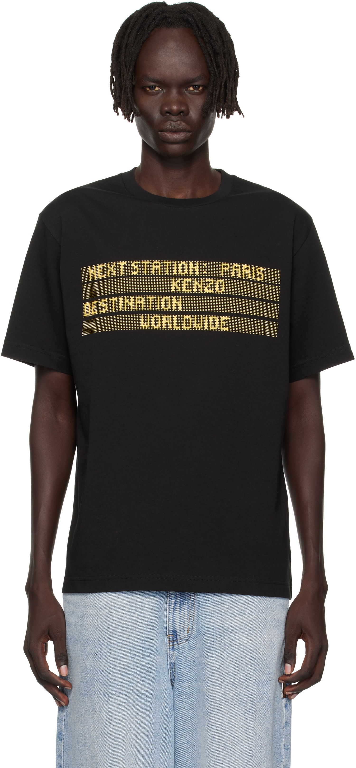 T-shirt KENZO Kenzo Paris 'KENZO City' T-Shirt Svart | FF65TS2574SG, 0