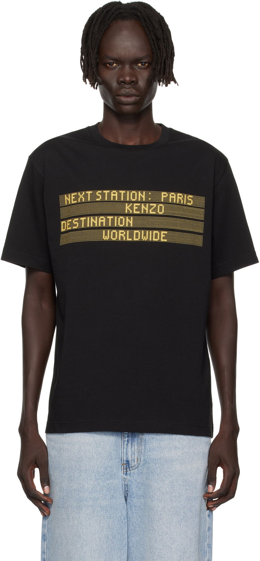 T-shirt KENZO Kenzo Paris 'KENZO City' T-Shirt Svart | FF65TS2574SG