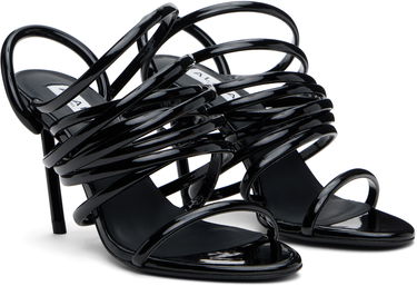 Sneakers och skor Alaïa ALAÏA Glossy Multistrap Stiletto Heel Sandals Svart | AA3S118TK049, 3