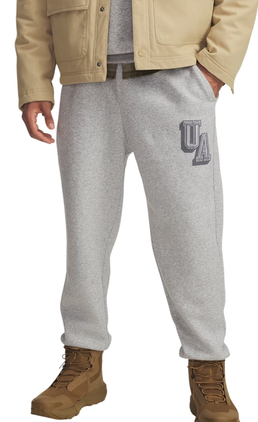 Träningsbyxor Under Armour Under Armour Icon Fleece Graphic Joggers Grå | 6003934-011, 0