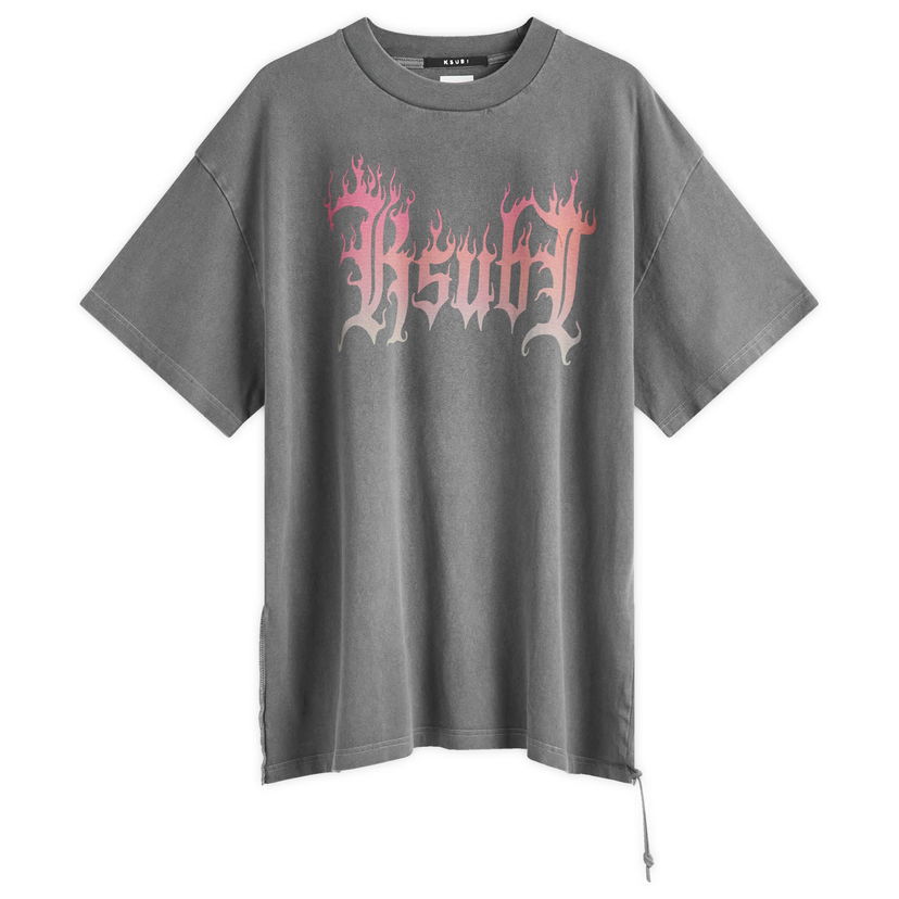 T-shirt Ksubi Fuego Ekcess T-Shirt, Size Large Grå | MPS25TE026