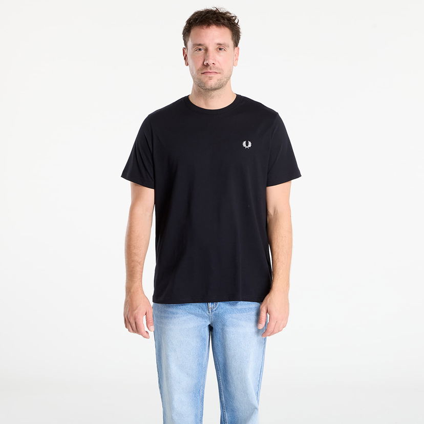 T-shirt Fred Perry Fred Perry Crew Neck T-Shirt Svart | M1600V 102