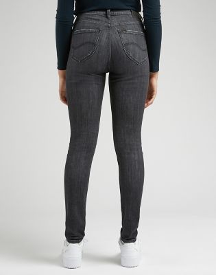 Jeans Lee Scarlett High "Middle Of The Night" Svart | 112328320:34:33, 0