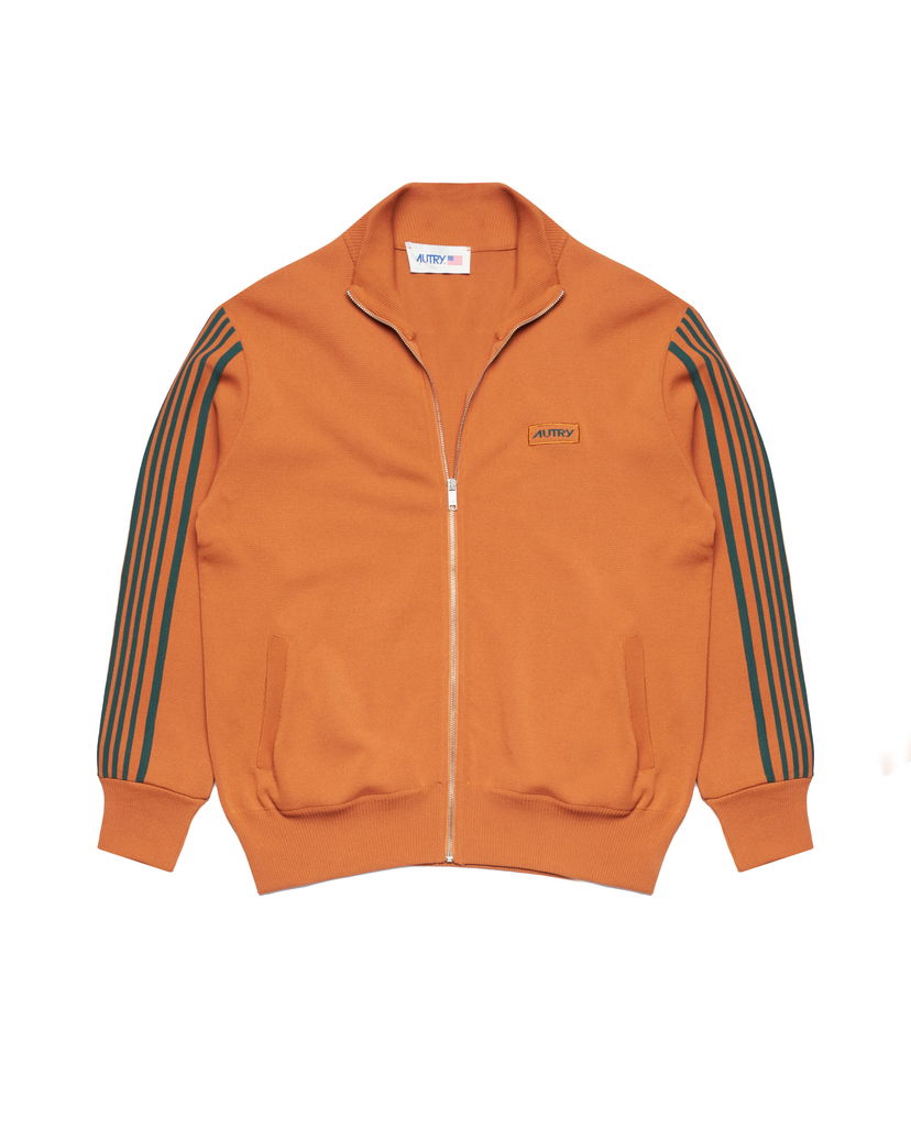 Jacka Autry Autry Knit Track Jacket Orange | JAPM24KO