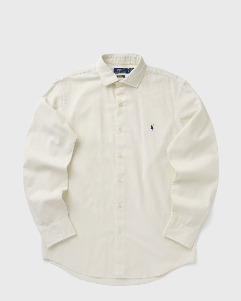 Skjorta Polo by Ralph Lauren Custom Fit Corduroy Sport Shirt Vit | 710P00518012