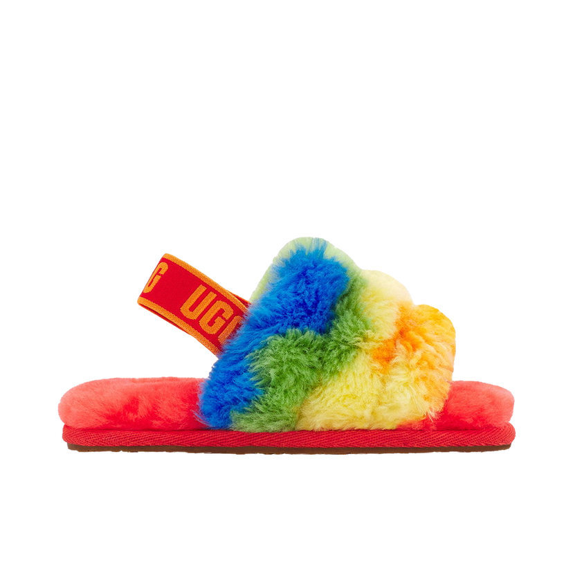 Sneakers och skor UGG Fluff Yeah Slide Rainbow Stripes Flerfärgad | 1119841T-RSTR