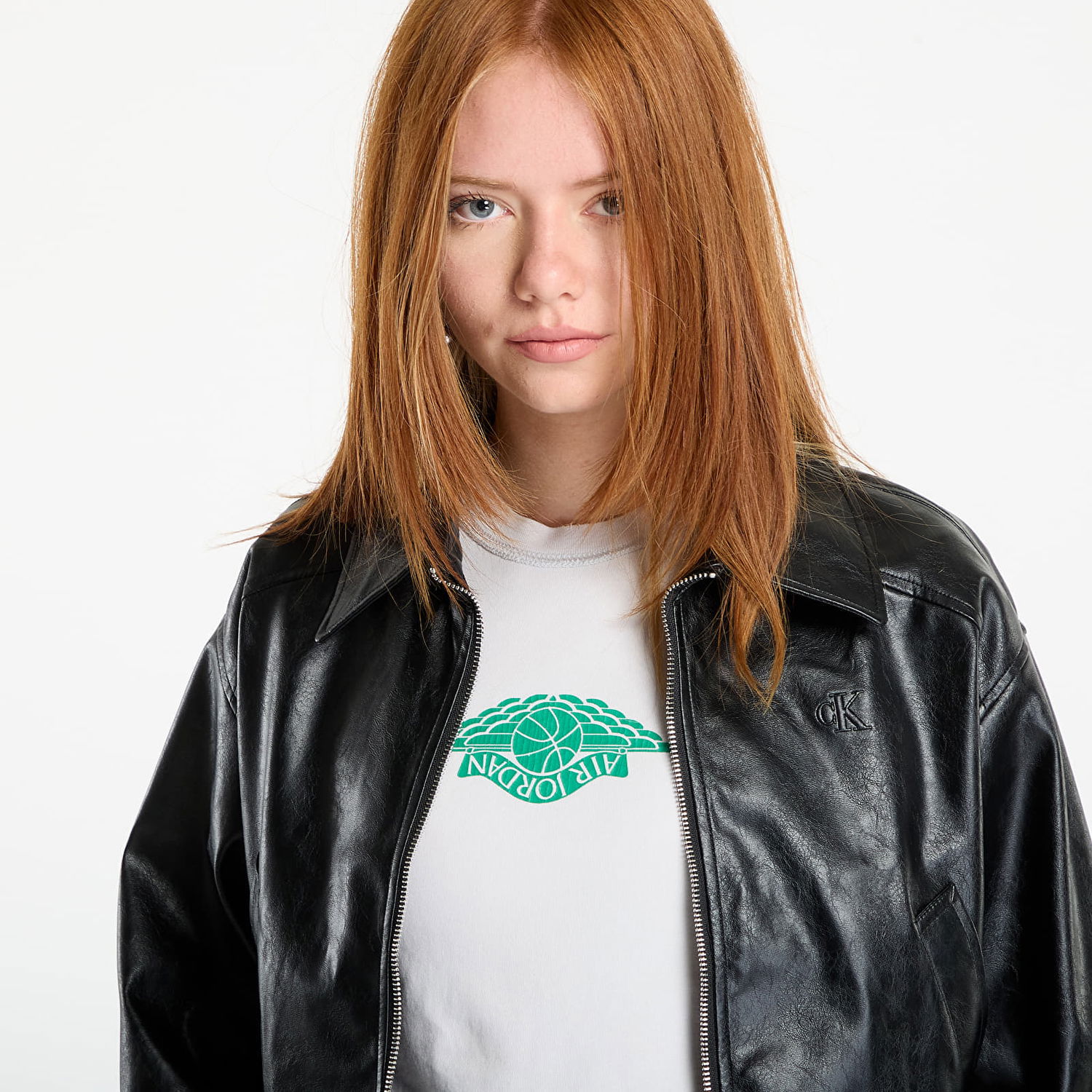 Jacka CALVIN KLEIN Calvin Klein Jeans A-Cropped Crinkle Jacket Svart | LV047C518G UB1, 1