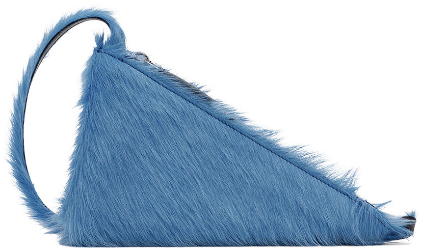 Axelväska Marni Prisma Triangle Bag Blå | SBMQ0094Q0 P4122