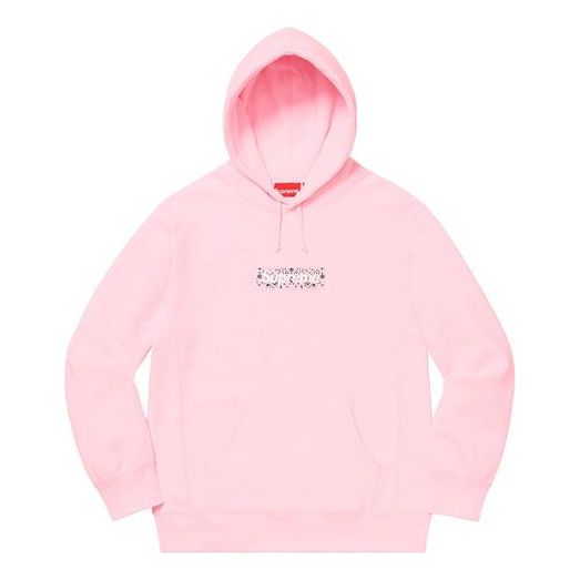 Sweatshirt Supreme Bandana Box Print Hoodie Rosa | SUP-FW19-10831