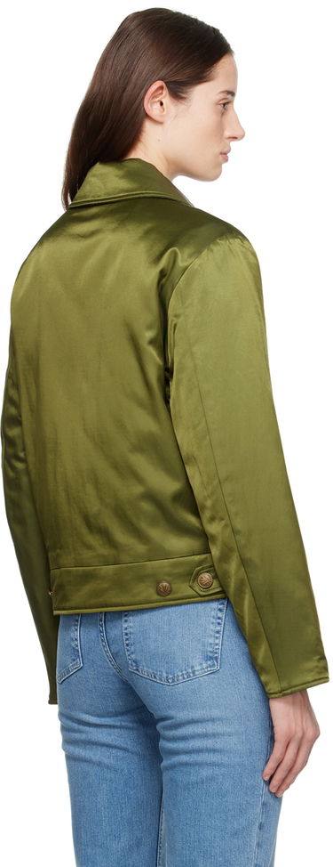 Jacka rag & bone Rag & Bone Women's Satin Bomber Jacket Grön | WAW23H2009KM09, 2