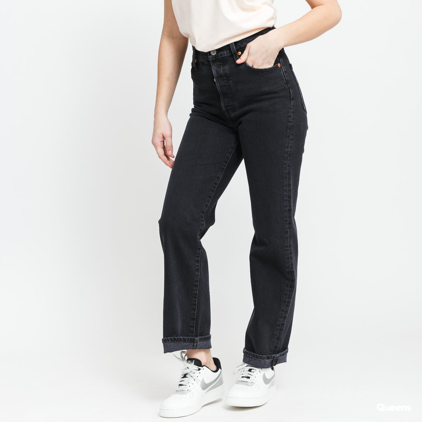 Jeans Levi's Ribcage Straight ankle Svart | 72693-0037, 0