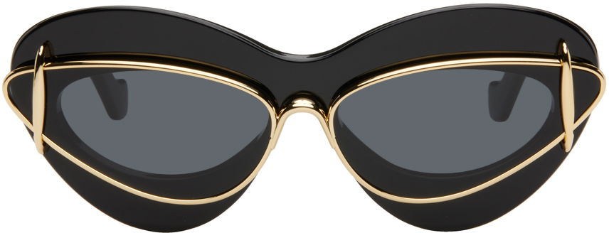 Solglasögon Loewe Cat-Eye Double Frame Sunglasses Svart | LW40119I 192337151095, 0